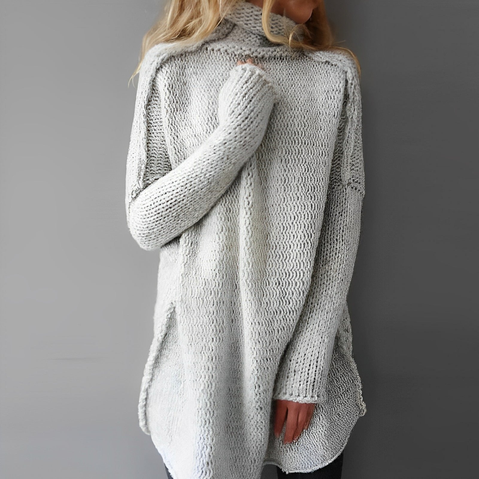 Lozenda - Langer Strickpullover