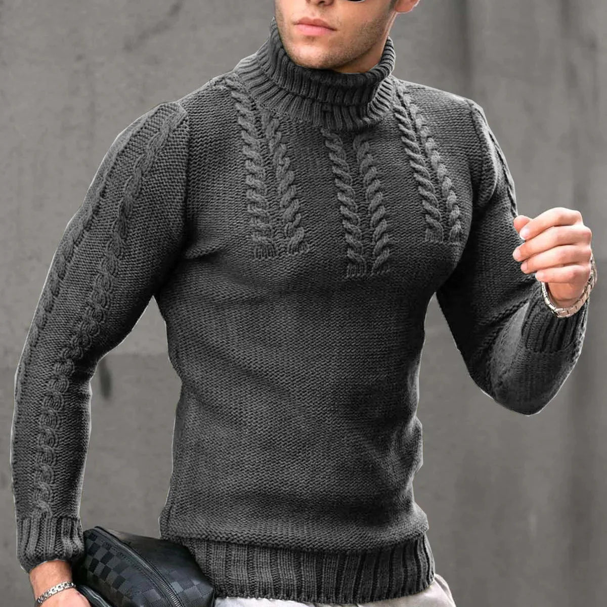 Lozenda - Lässiger Warmer Winterpullover für Männer