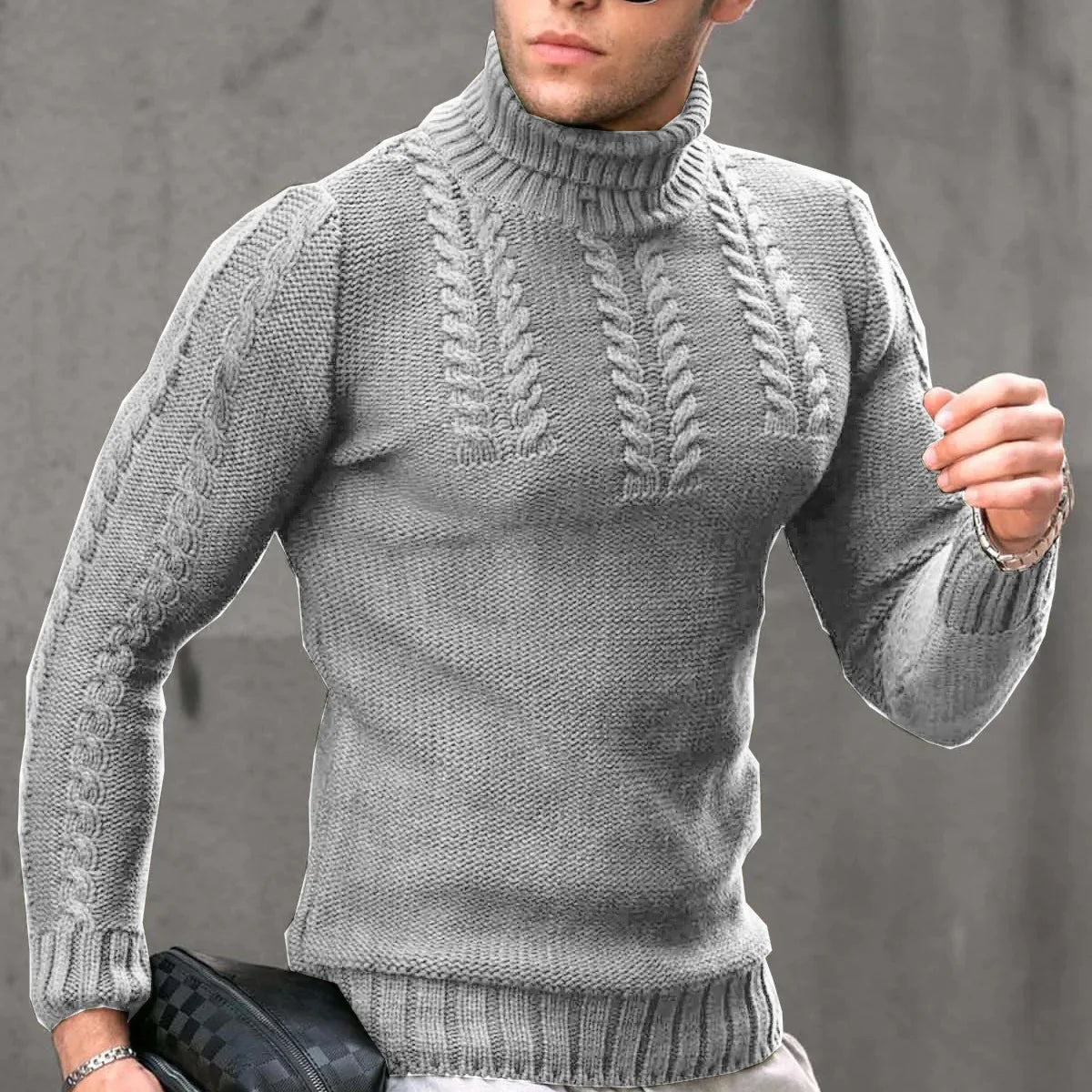 Lozenda - Lässiger Warmer Winterpullover für Männer
