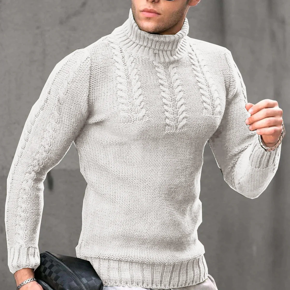 Lozenda - Lässiger Warmer Winterpullover für Männer