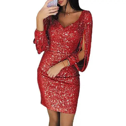 Lozenda - Luxuriöses Pailletten-Minikleid