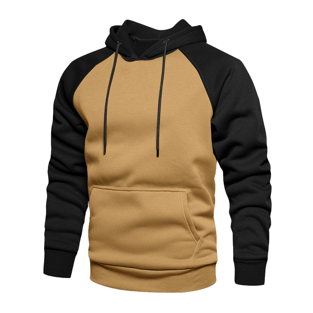 Lozenda - Sportlicher zweifarbiger Hoodie für Männer
