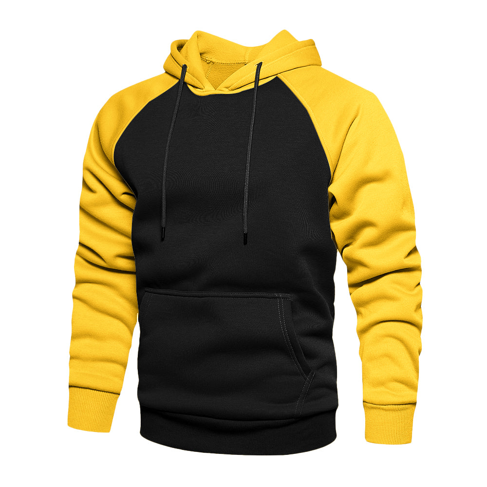 Lozenda - Sportlicher zweifarbiger Hoodie für Männer