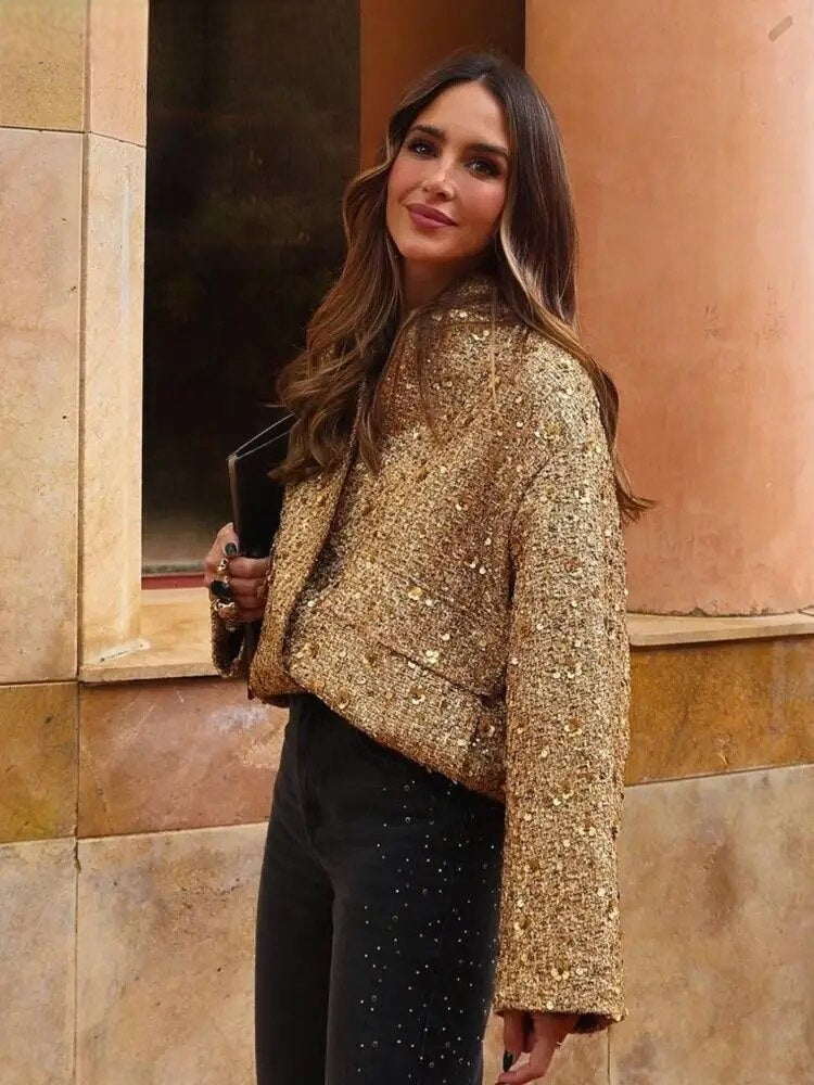 Lozenda - Stylische Glitzerjacke