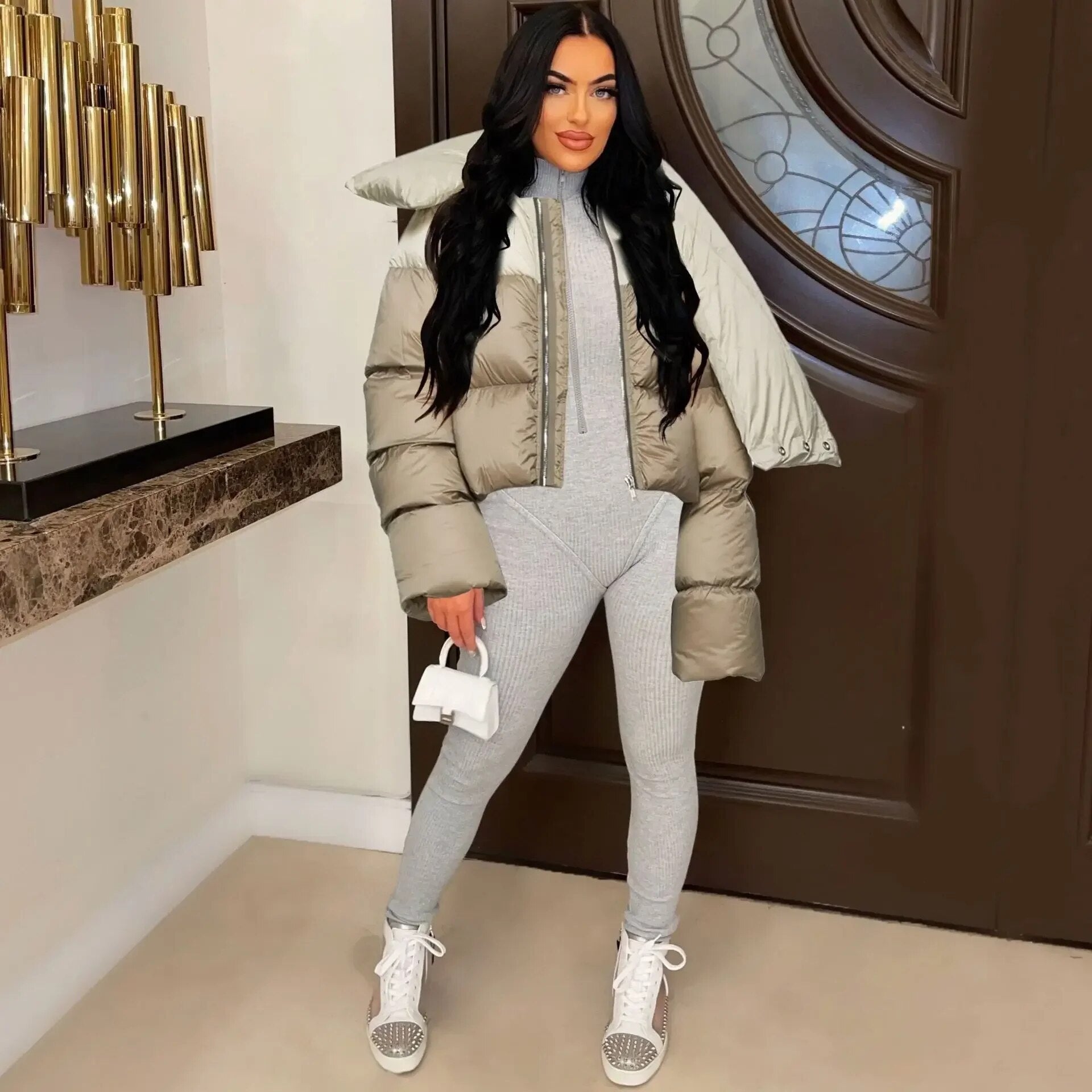 Lozenda - Stylische Pufferjacke