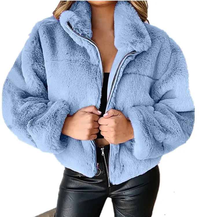 Lozenda - Velvet Touch Mantel mit Reißverschluss