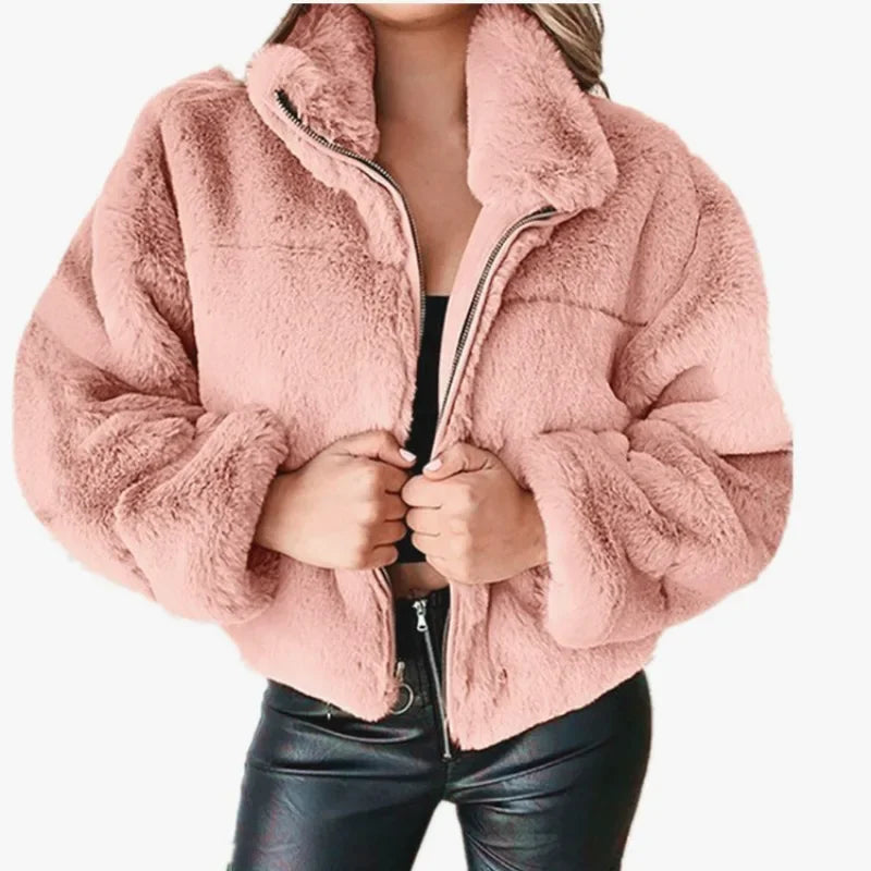 Lozenda - Velvet Touch Mantel mit Reißverschluss