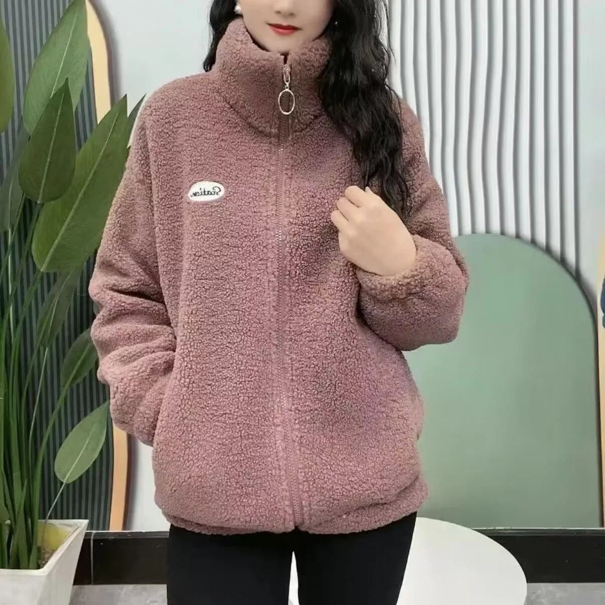 Lozenda - Warme Winter-Fleecejacke für Damen