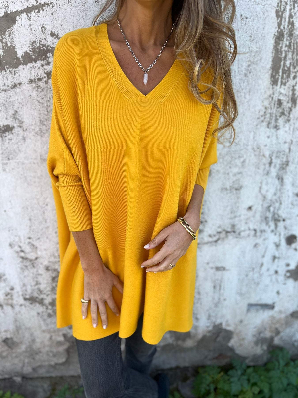 Pullover Damen | Lockere Passform & V-Ausschnitt 7