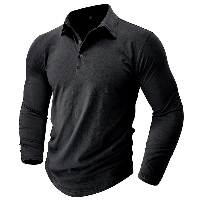 Langarm Poloshirt Herren | Figurbetonte Passform 15
