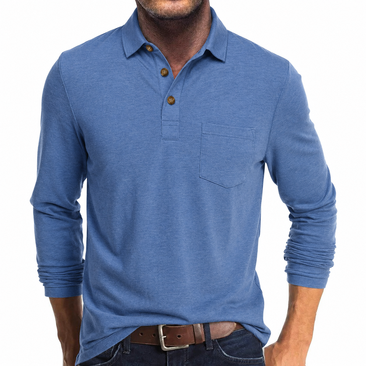 Poloshirt Herren Langarm | Farbecht & Langlebig 16