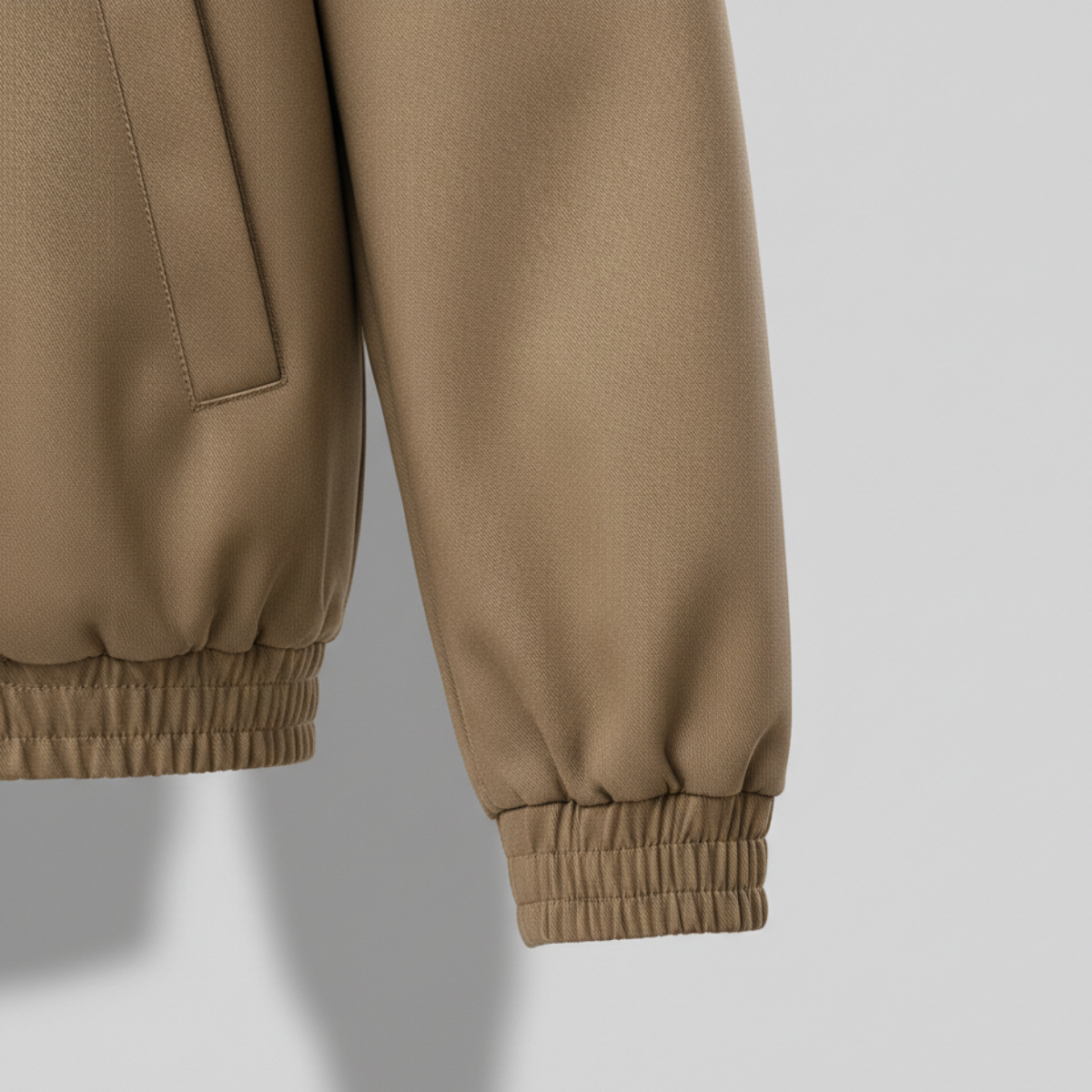 Herren Bomberjacke Minimalistisch Stehkragen Elastische Bündchen 4