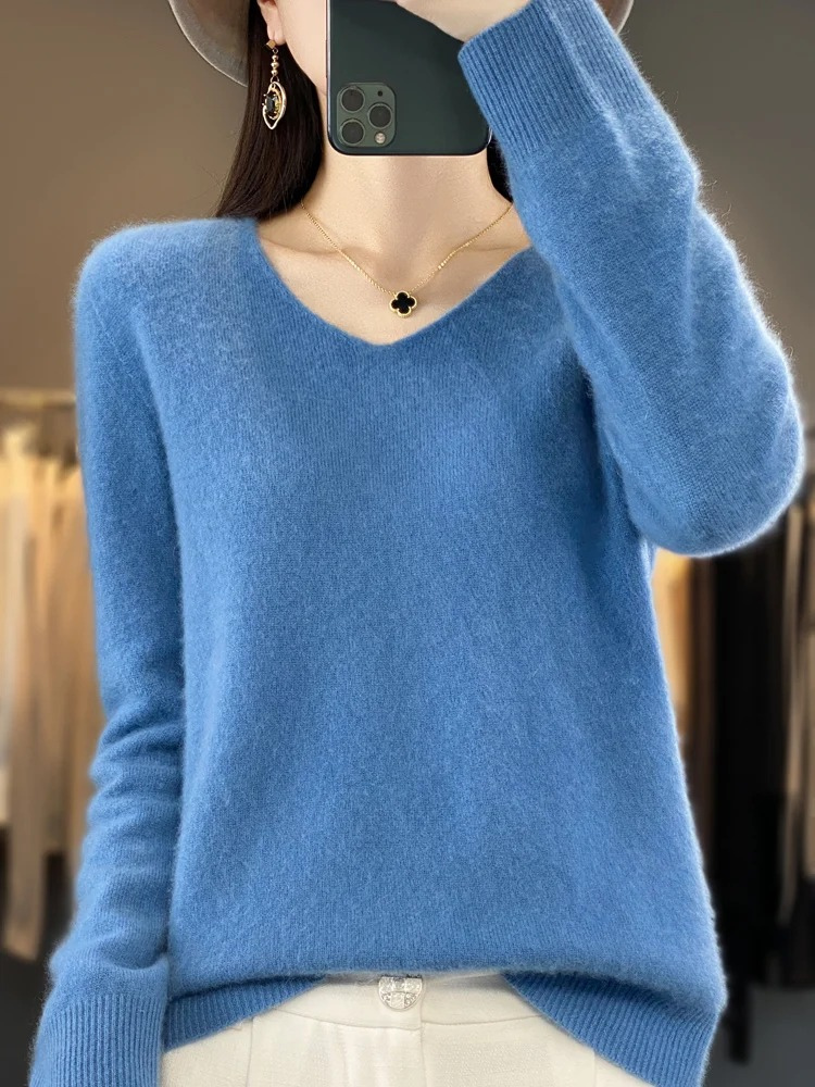 Pullover Damen | V-Ausschnitt & Weicher Tragekomfort