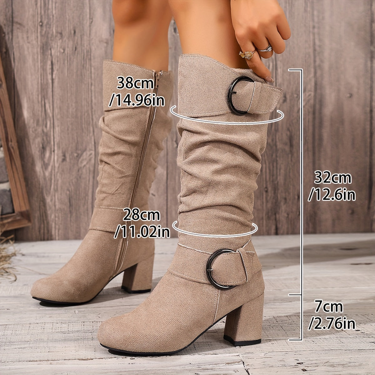 Kniehohe Stiefel Damen | Blockabsatz & Bequem 12