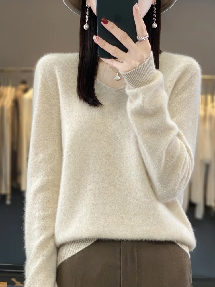Pullover Damen | V-Ausschnitt & Weicher Tragekomfort