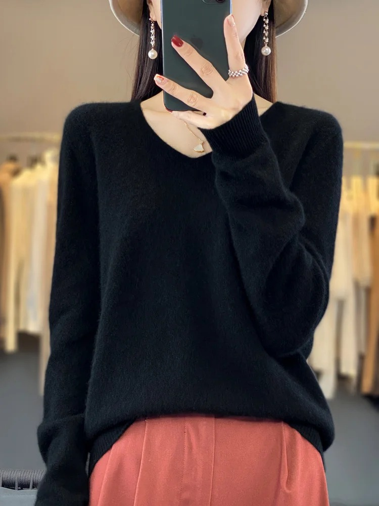 Pullover Damen | V-Ausschnitt & Weicher Tragekomfort