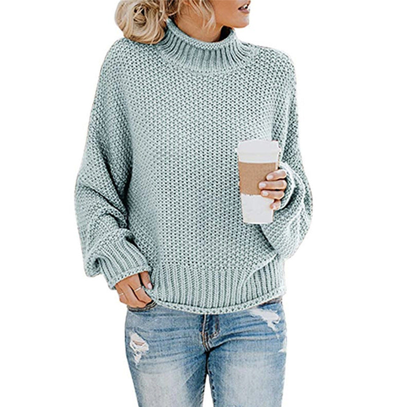 Damenpullover: Grobstrick-Rollkragen mit lässiger Silhouette - J&B - 2 - Annoboutique
