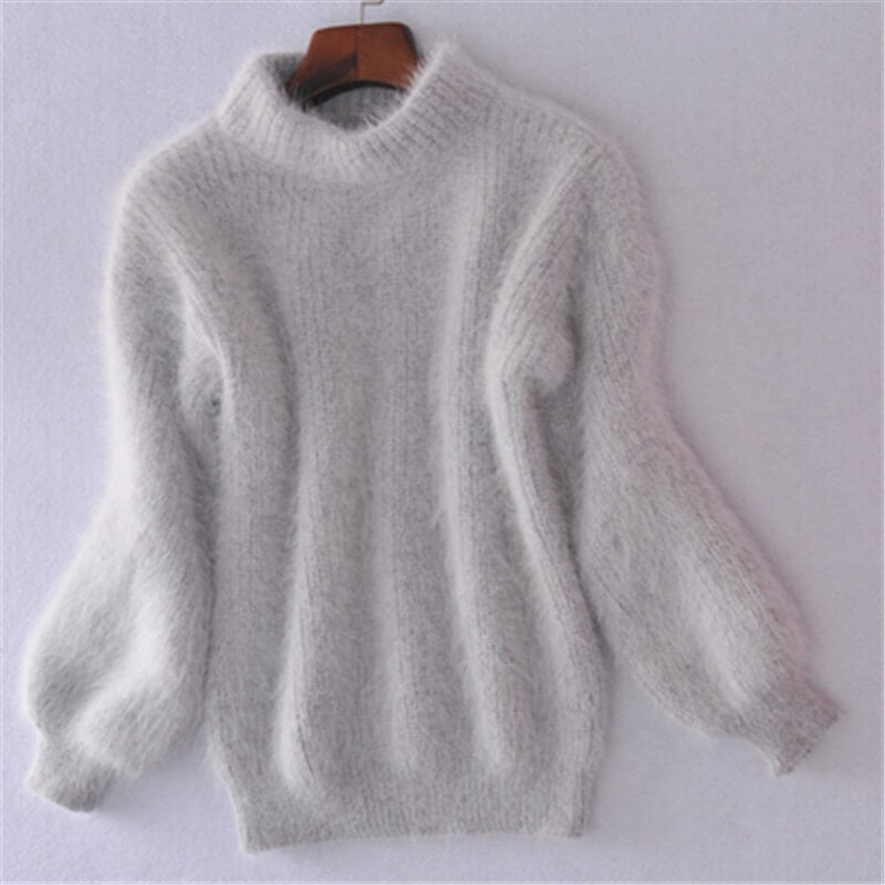Damen Oversize-Pullover mit Stehkragen – Perfekte Passform von J&B - 4 - Annoboutique