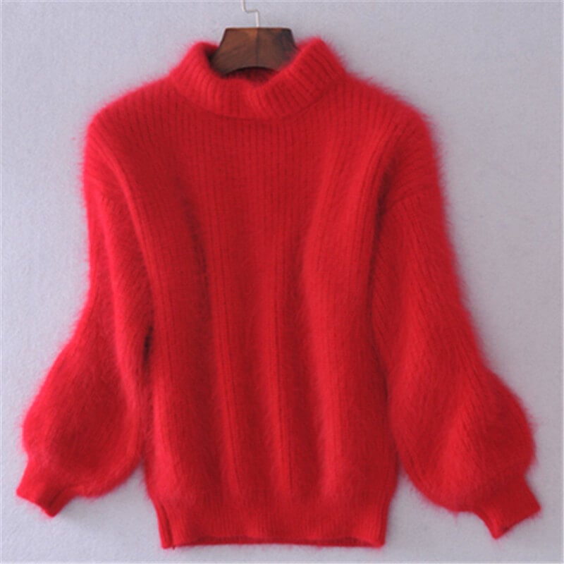 Damen Oversize-Pullover mit Stehkragen – Perfekte Passform von J&B - 7 - Annoboutique