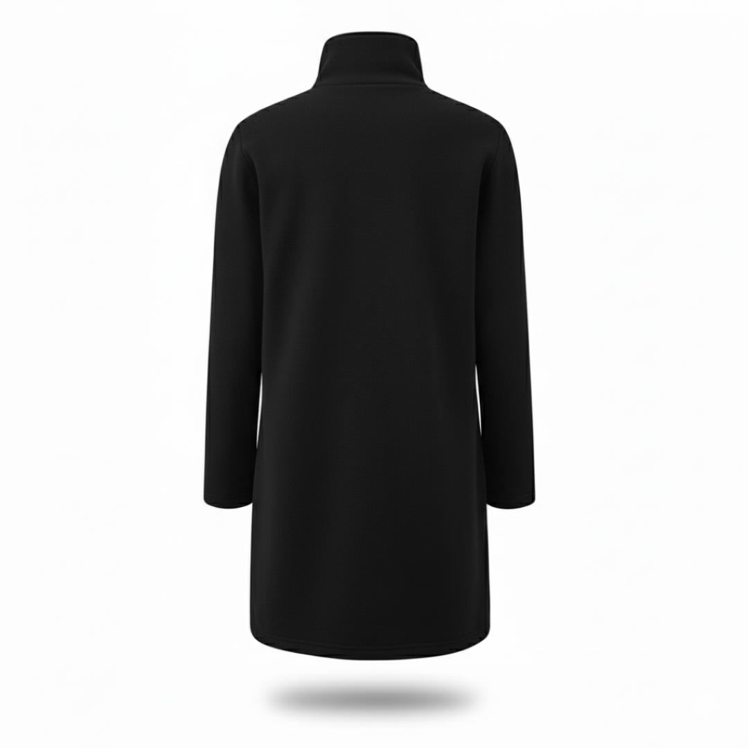 Damen Mantel mit praktischen Taschen und elegantem Stehkragen | A&B - 6 - Annoboutique