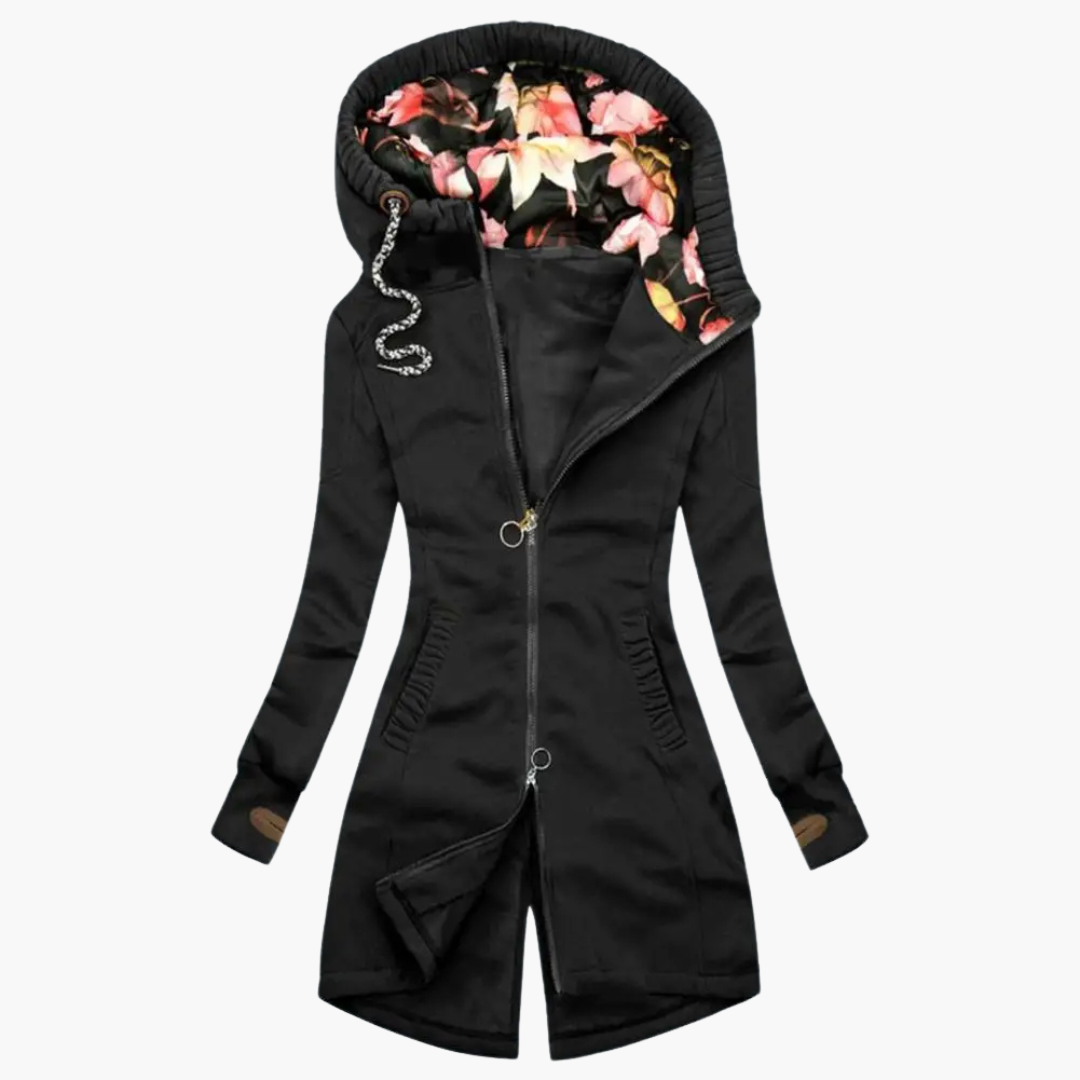 Damenjacke mit modischem Schnitt und lässiger Kapuze | A&B - 1 - Annoboutique