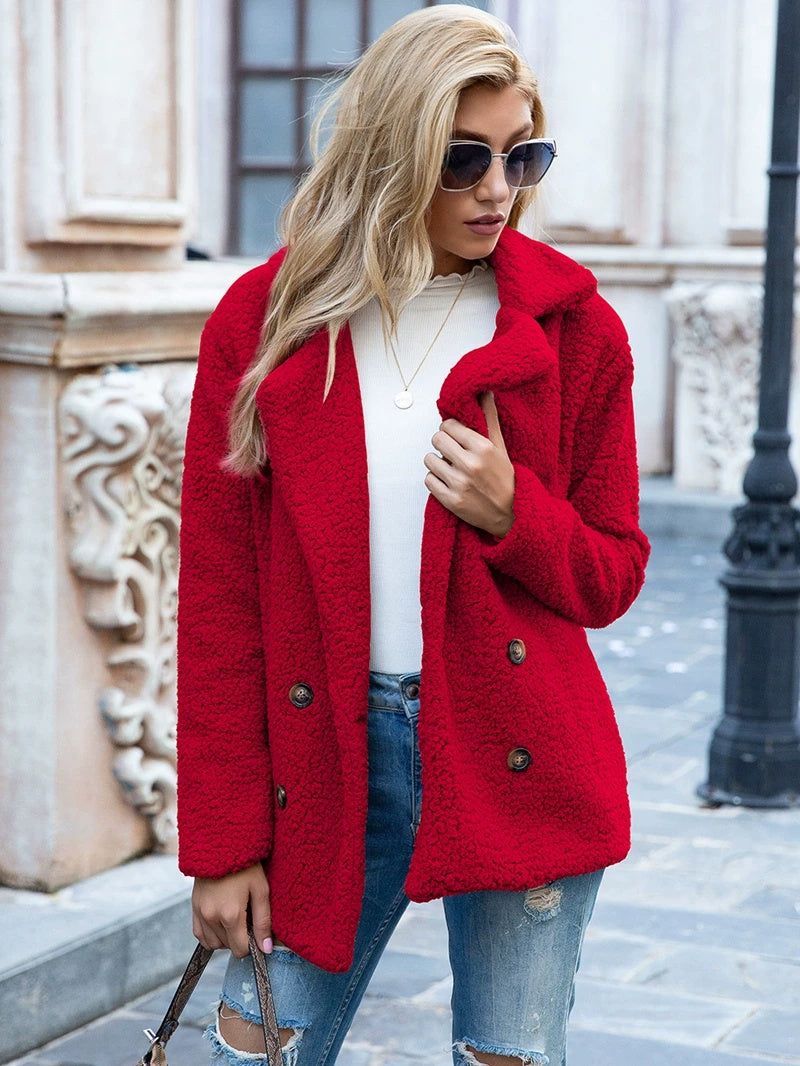 Damen Jacke mit doppelter Knopfleiste und lässigem Schnitt | A&B - 4 - Annoboutique