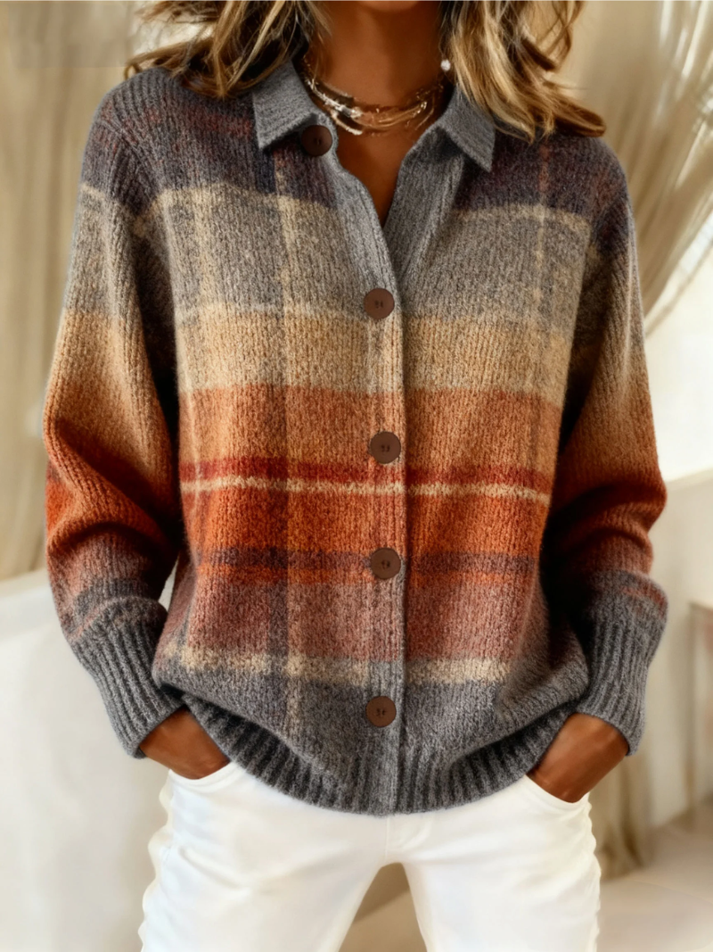 Cardigan Damen mit lässigem Schnitt und Knopfverschluss | A&B - 1 - Annoboutique
