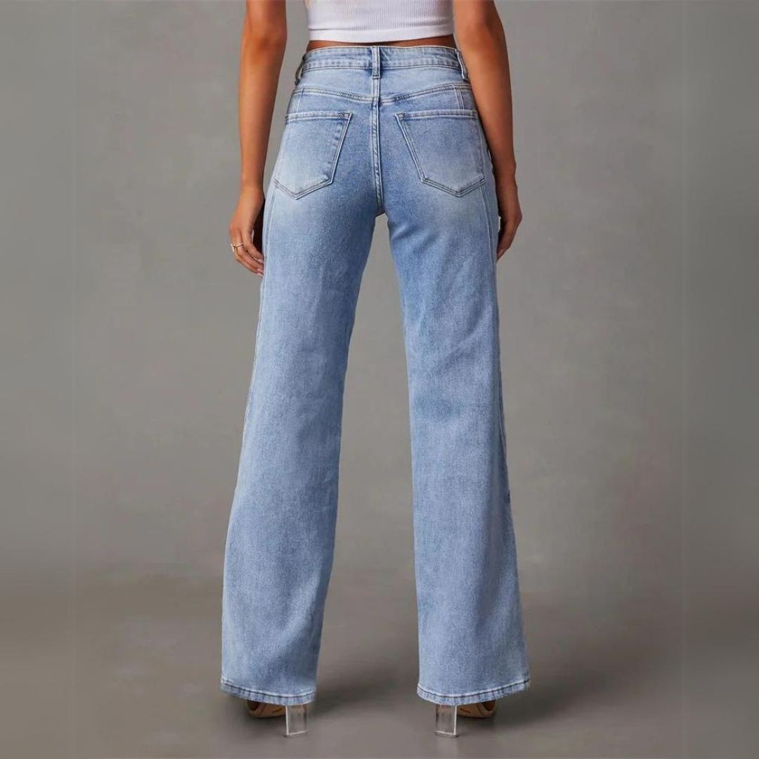 Jeans Damen High-Rise | Weites Bein für Mehr Bewegungsfreiheit 2