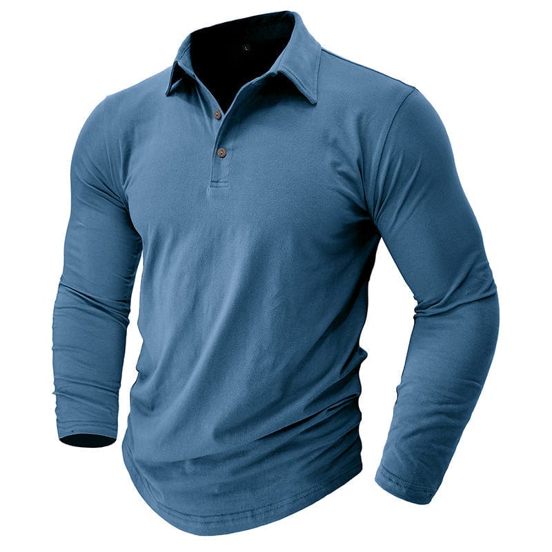 Langarm Poloshirt Herren | Figurbetonte Passform 14