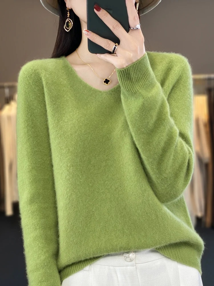 Pullover Damen | V-Ausschnitt & Weicher Tragekomfort
