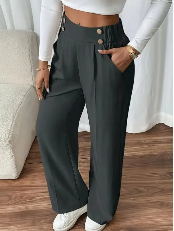 Weite Hose Damen | Hoher Bund & Eleganter Fall 1