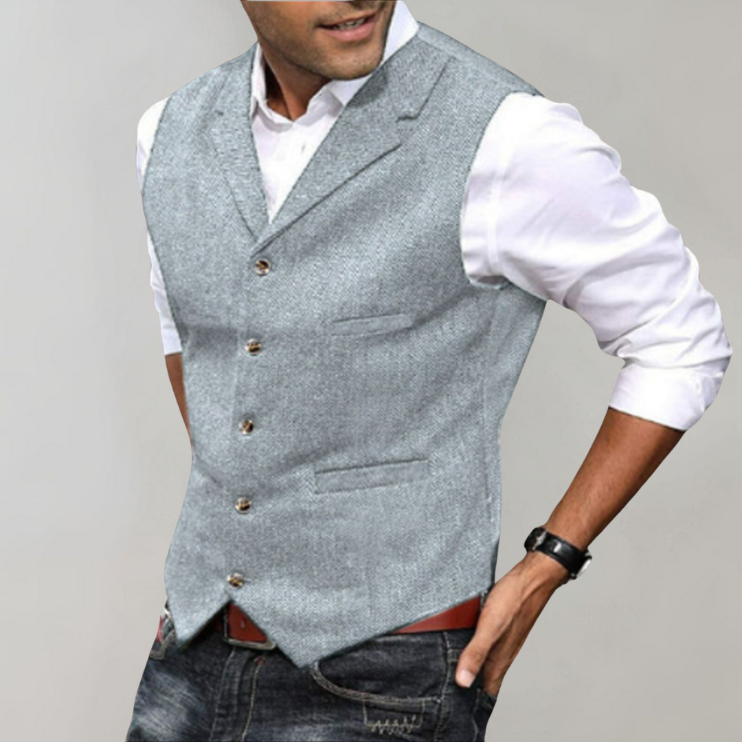 Weste Herren | Vintage Design mit Knopfleiste 6