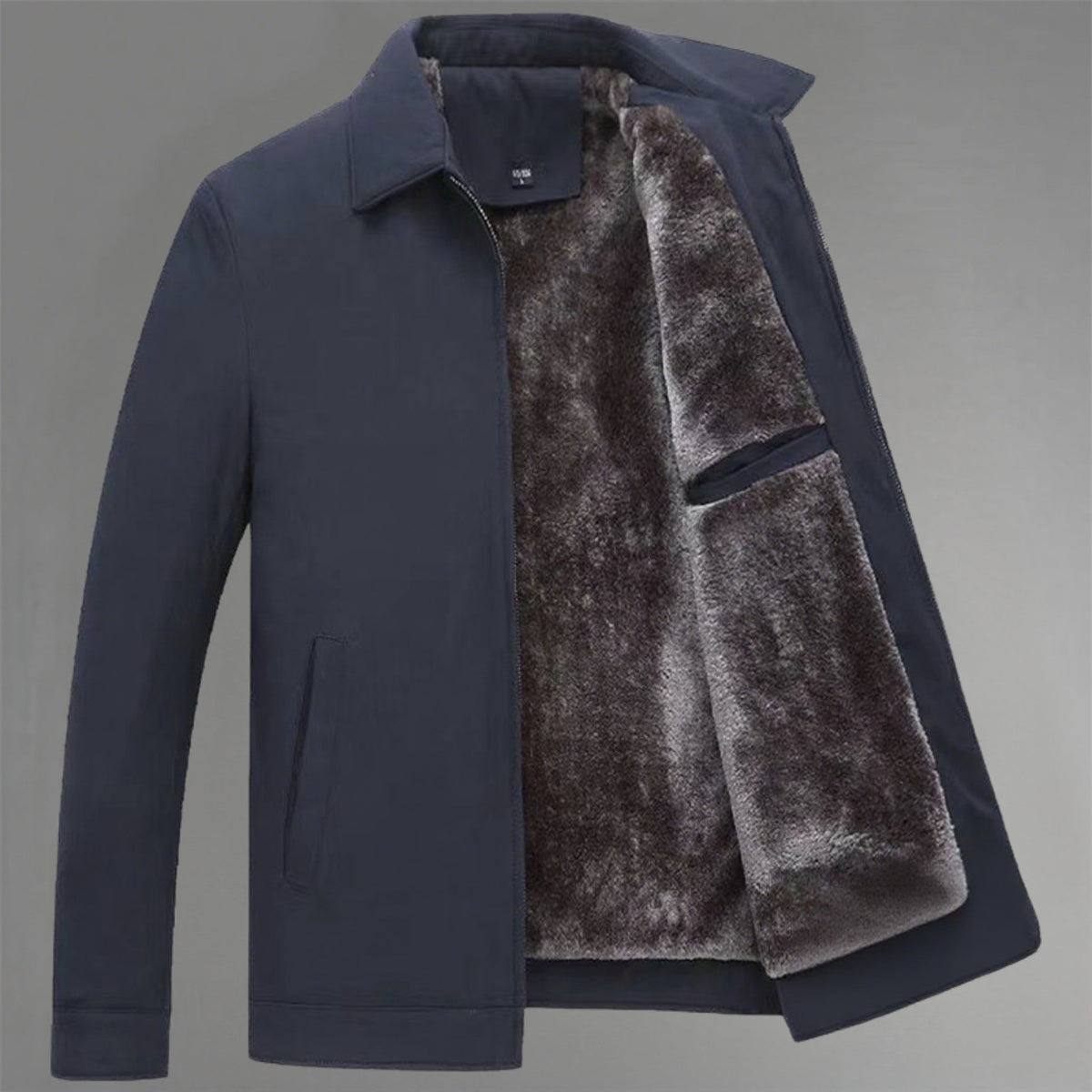 Herren Winterjacke Stehkragen Thermofutter Windabweisend 4