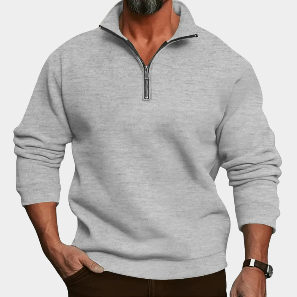 Pullover Herren | Mit Reißverschluss & Ganztags-Komfort 1