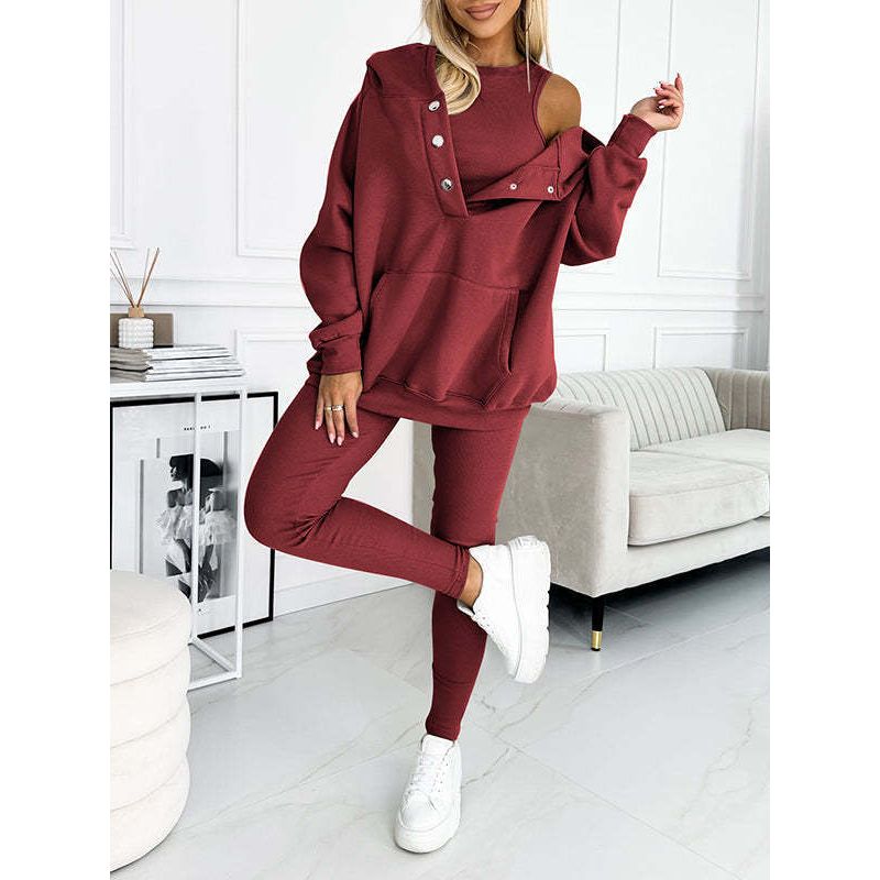 3 teilige Cozy Hoodie Set