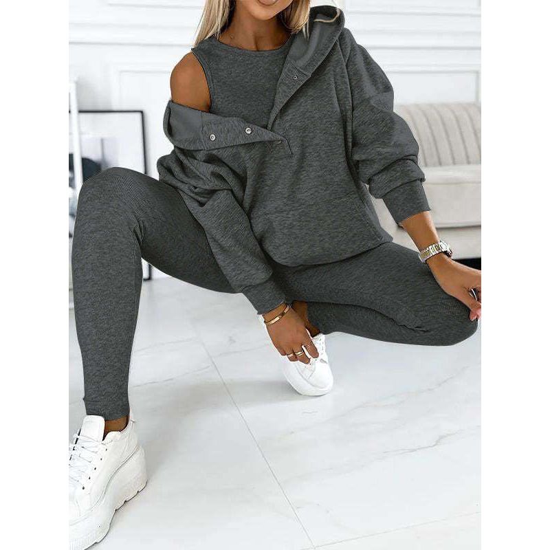 3 teilige Cozy Hoodie Set
