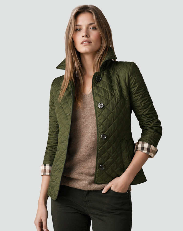 Steppjacke Damen | Steppkragen & Wärmende Rautensteppung 9