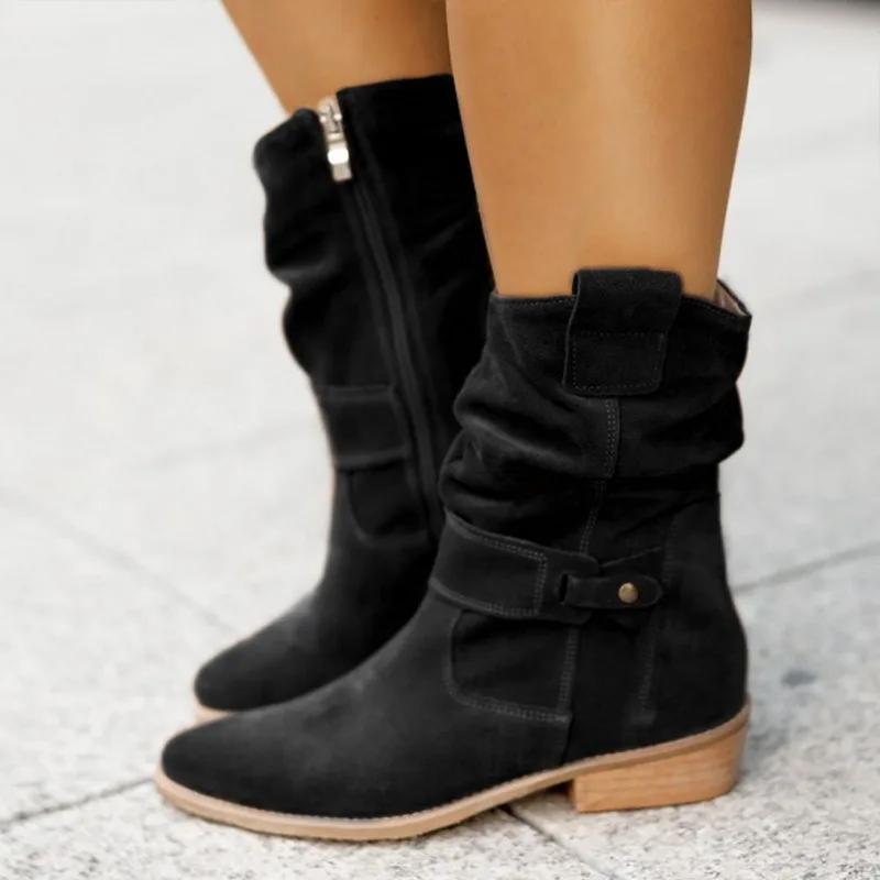 Cowboy-Stiefeletten Damen | Flacher Absatz & Bequemer Einstieg 4