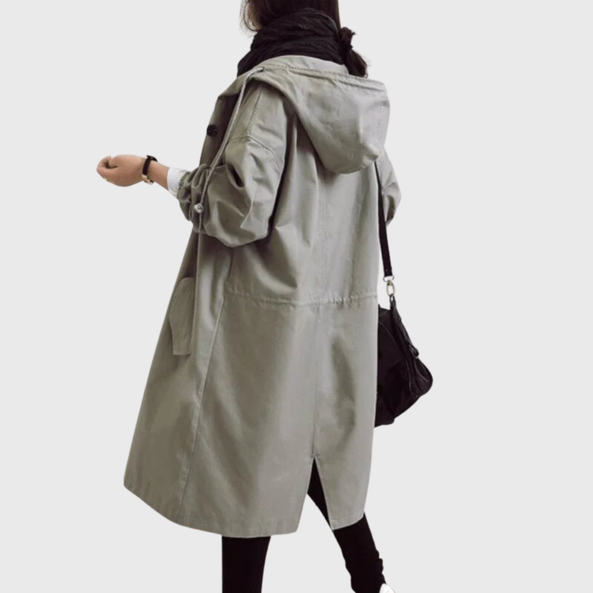 Trenchcoat Damen | Wasserdicht mit Kapuze 7