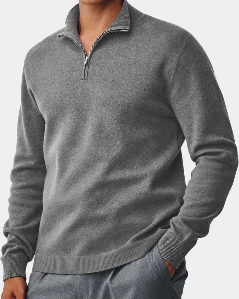 Pullover Herren | Kragen mit Reißverschluss 3
