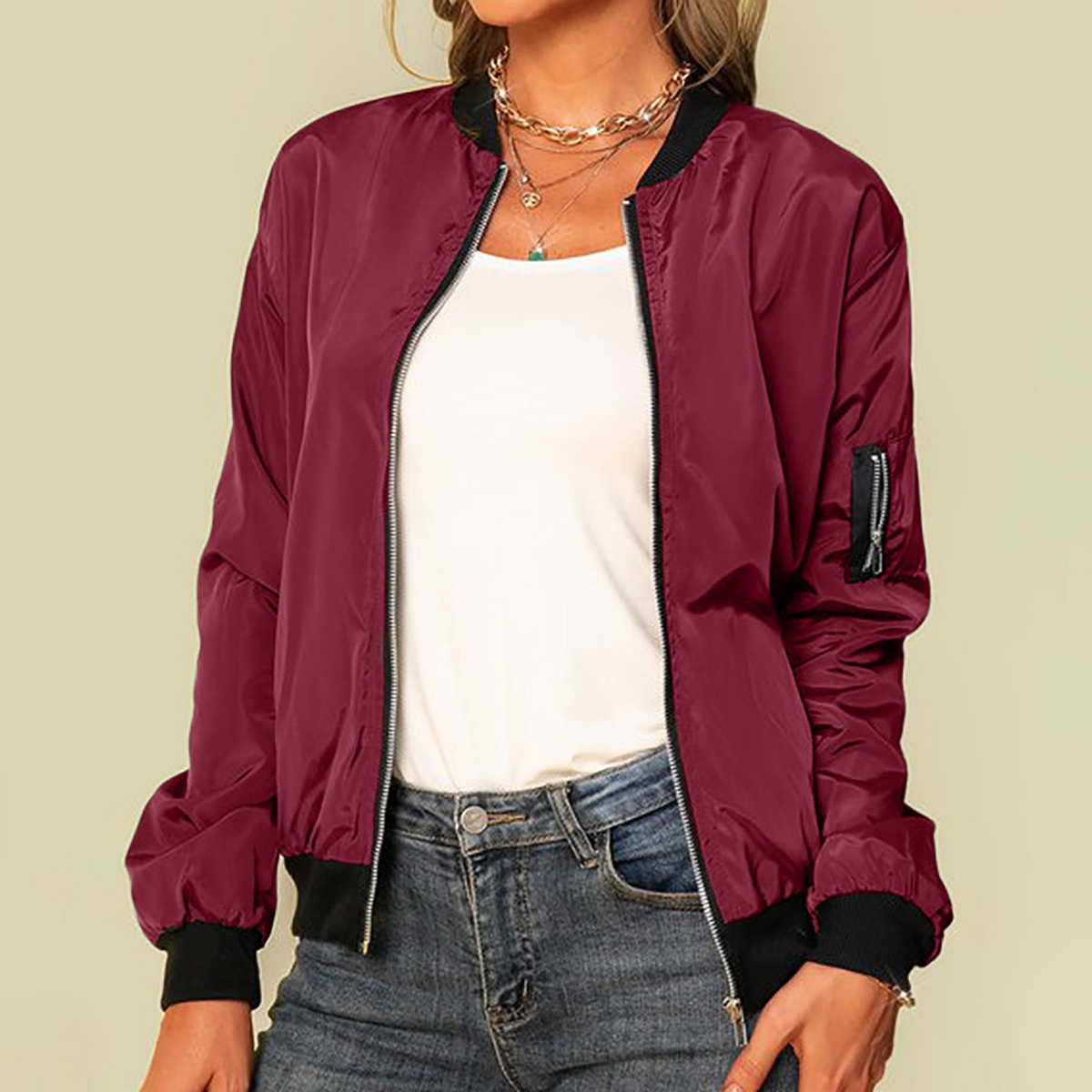 Bomberjacke Damen | Lässiger Look & Bequemer Schnitt 1