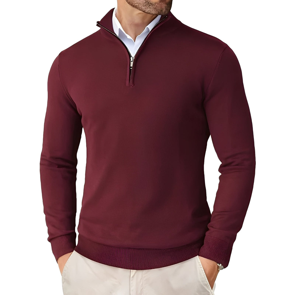 Strickpullover Herren | Mit Zipper 2