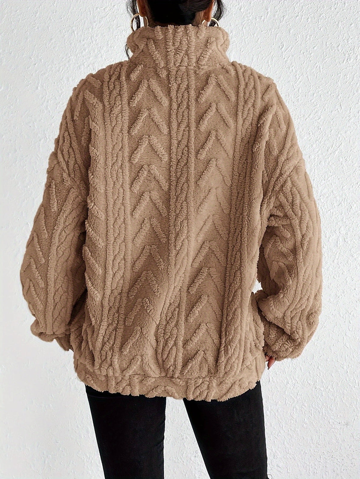 Quarter-Zip Pullover Damen | Kuschelig Warm & Leicht 4