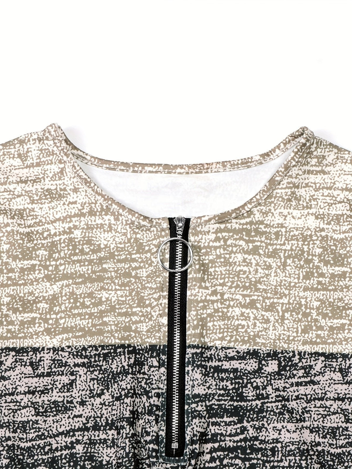 Zip-Oberteil Damen | Colour-Block & Lockere Passform
