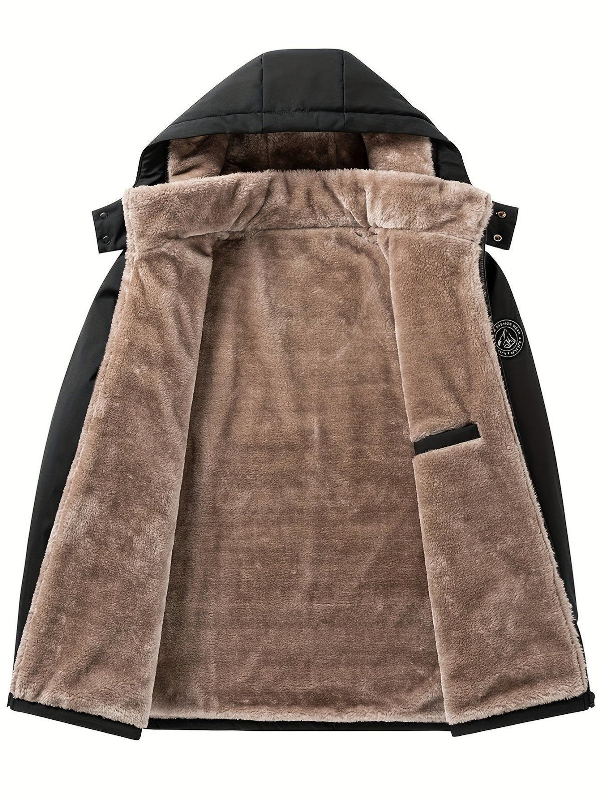 Pufferjacke Herren | Kapuze & Warmes Plüschfutter