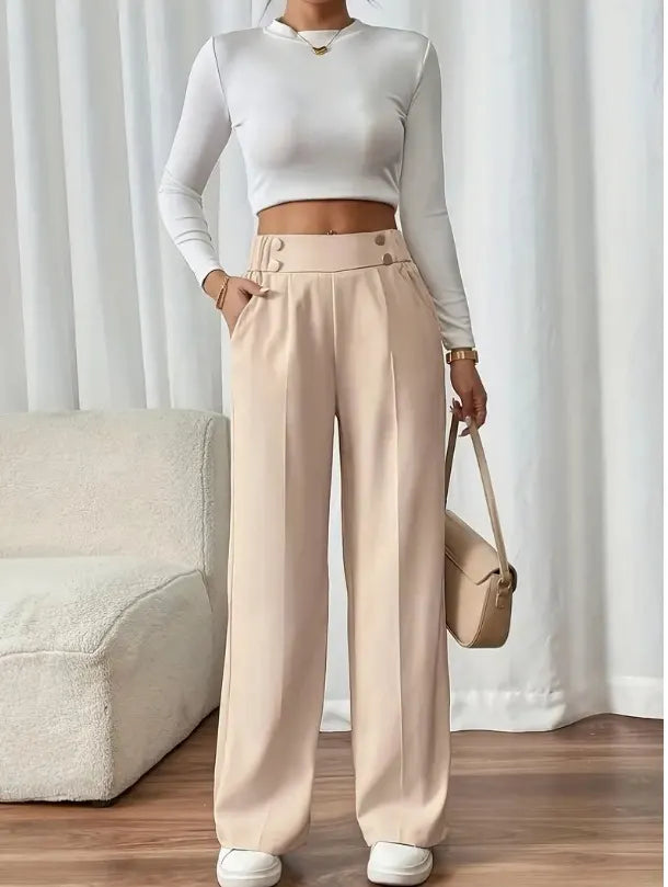 Weite Hose Damen | Hoher Bund & Eleganter Fall 7