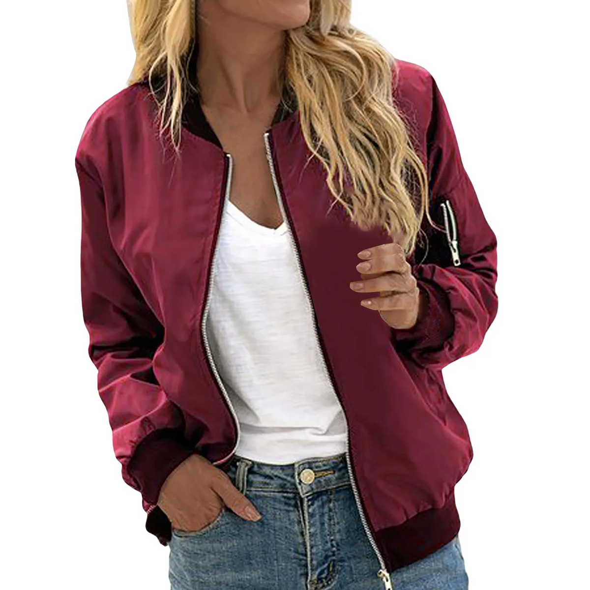 Bomberjacke Damen | Lässiger Look & Bequemer Schnitt 2