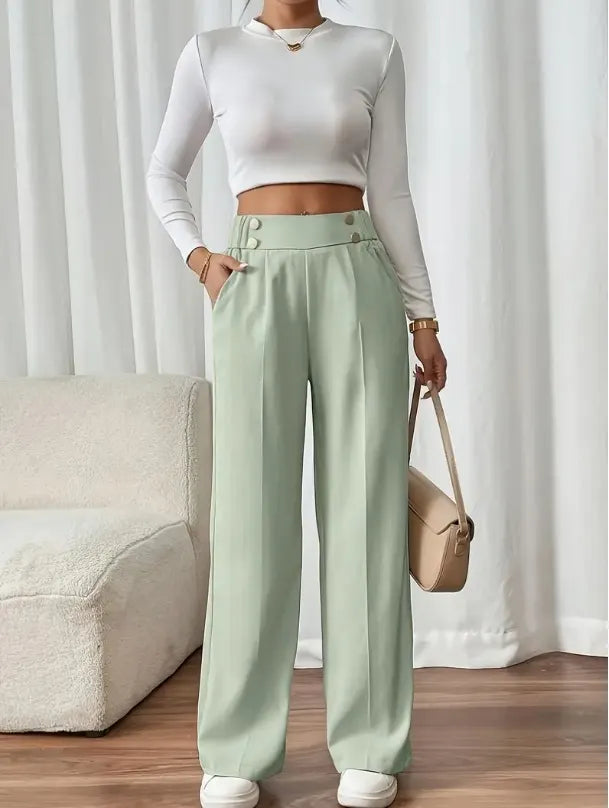 Weite Hose Damen | Hoher Bund & Eleganter Fall 4