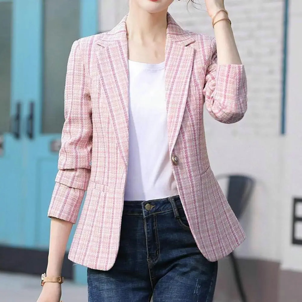 Blazer Damen Business | Eleganter Ein-Knopf-Verschluss 3