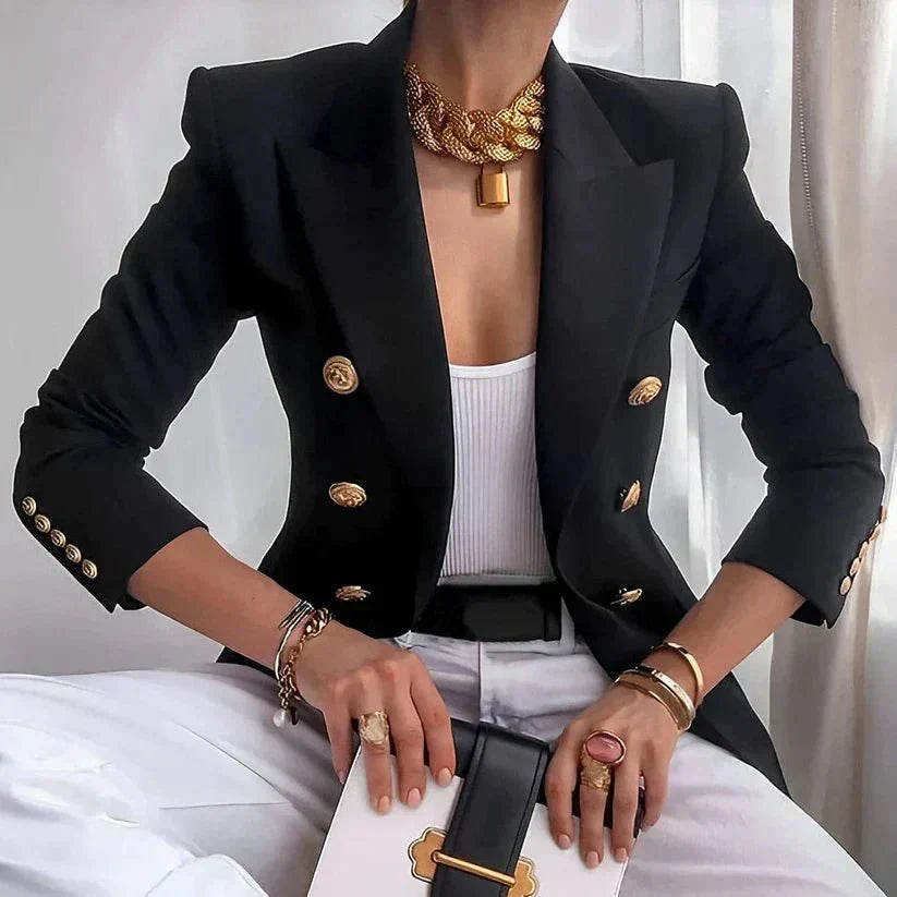 Blazer Damen | Zweireihig mit Goldknöpfen 1